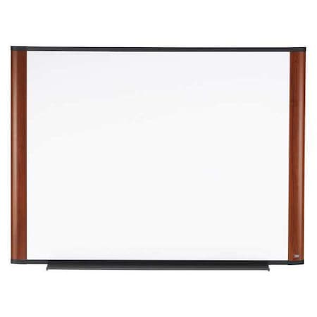 3M Dry Erase Board, Mahogany Frame, 4ftx3ft., 36", 48", White M4836FMY