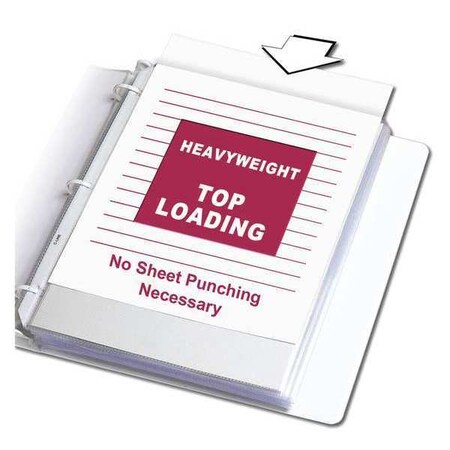 C-Line Products Page Protector, Poly, Clear, 11x8.5", PK200 62023BNDL2BX