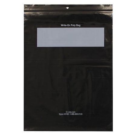 C-Line Products Write-On Reclosable Poly Bag 11" x 8.5", PK1000 47491