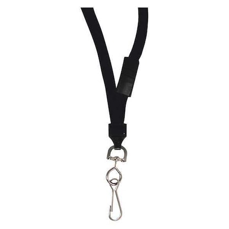 C-Line Products Breakaway Lanyards, Blk, Swivel Hook, PK12 89511