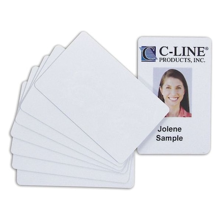 C-Line Products Quality Video Grade PVC Card, PK100 89007