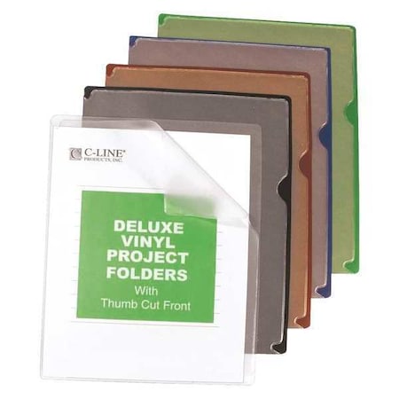C-Line Products Project Folders, Vinyl, PK35 62150
