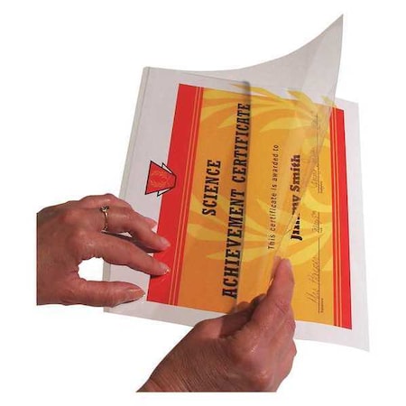 C-Line Products Quick Cover Laminate Pockets, PK25 65187