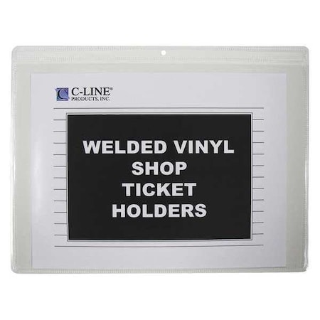 C-Line Products Shop Ticket Holders, Vinyl, 12 x 9, PK50 80129