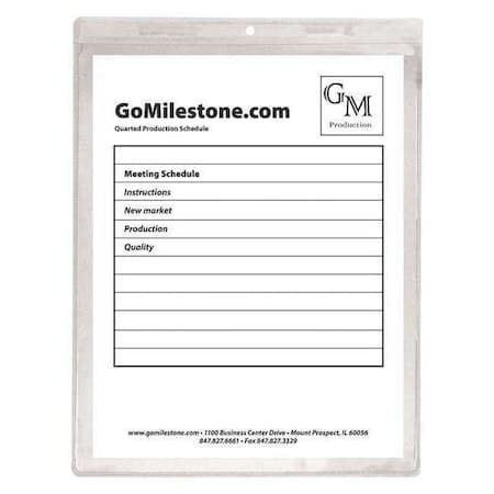 C-Line Products Shop Ticket Holder, Clear, 9 x 12", PK50 80912