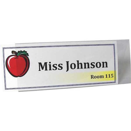 C-Line Products Name Tent Holder, Rigid, 4-1/4 x 11, PK25 87507