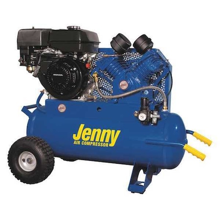 Jenny Air Compressor, Wheeled Portable, 15.6 cfm G9HGA-17P-DU