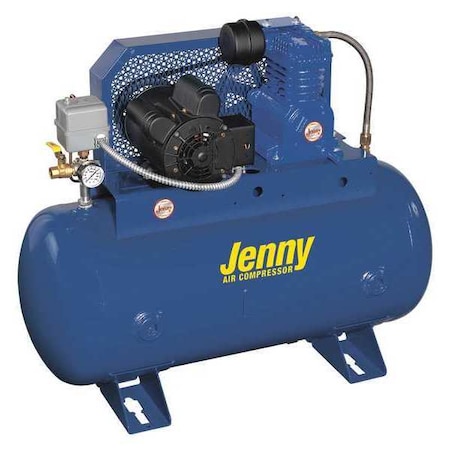 Jenny Air Compressor, Stationary, 8.0cfm, 125 psi K2A-30UM-115/1