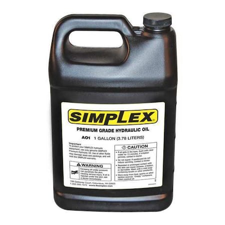 Simplex Hydraulic Oil, 1 gal. AO1