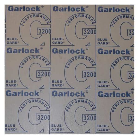 GARLOCK BLUE-GARD Gasket Sheet, Garlock 3200, 30 x 30 x1/32" 3200-30032