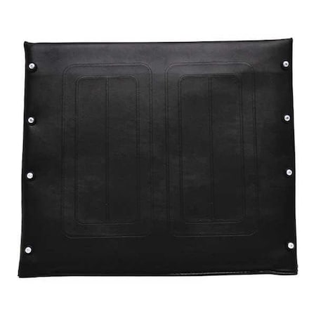 Alco Vinyl Seat Upholstery, 18" W, 8 Hole, Black 779-A3