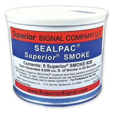 Superior Smoke Small Smoke Candles, 60 sec., PK5 2BF