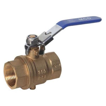 Midwest Control Exhaust Ball Valve, 1-1/2" FPT, 200 CW ADV-150