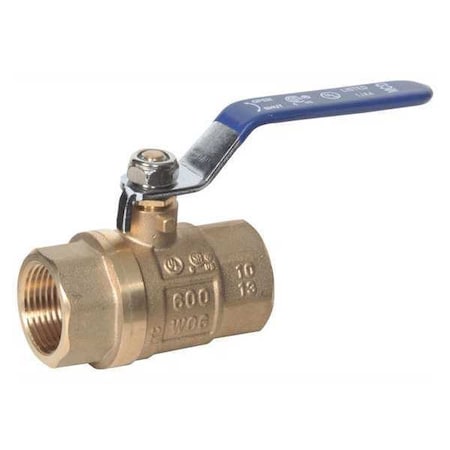 Midwest Control Brass Ball Valve, 1/2" FPT, 600 CWP KTC-50