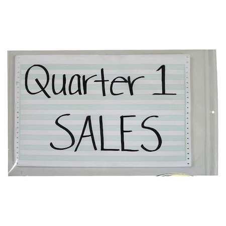 C-Line Products Poly Zip Bag 16-3/4" x 13", PK50 47014