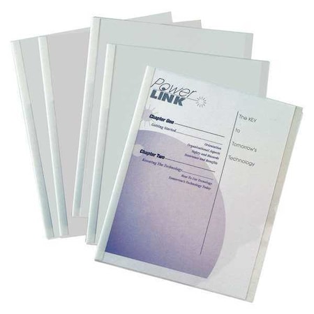 C-Line Products Report Covers, Binding Bars, Clear, PK50 32457