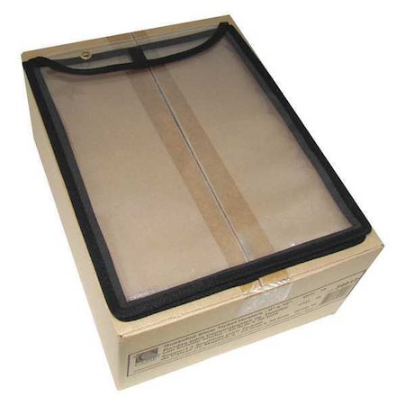 C-Line Products 9" x 12" High Capacity Black Stitched Shop Ticket Holders, 15PK 39912