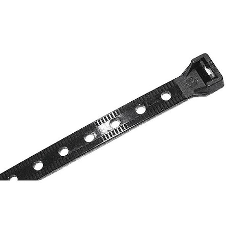 Southwire Cable Tie, 11 in L, 3 in Max Bundle Dia., Black, Nylon 6/6, 90 lb Strength 58298640