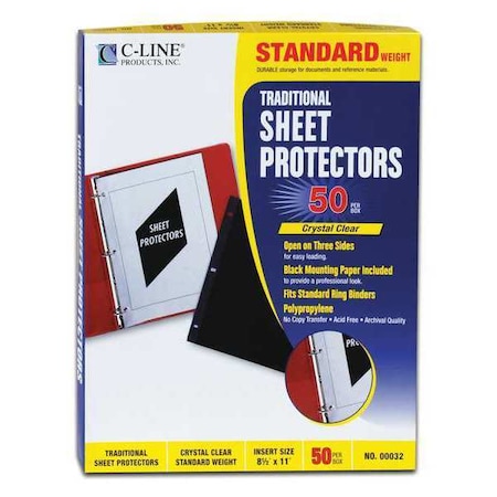 C-Line Products Page Protector, Traditional, HW, PK150 00032BNDL3BX