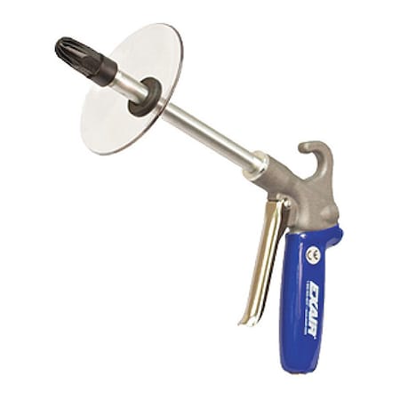 Exair Safety Air Gun, 14 CFM, 6" Ext, Shield, Body Material: Cast Aluminum 1210-PEEK-6-CS