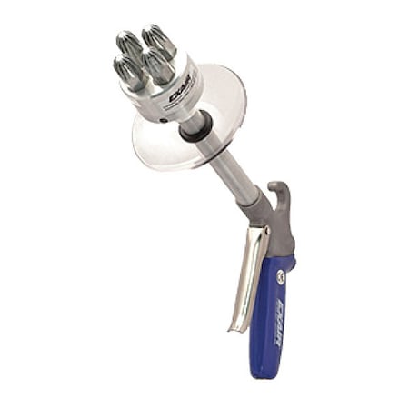 Exair Safety Air Gun, 56 CFM, 6" Ext, Shield 1240-6-CS