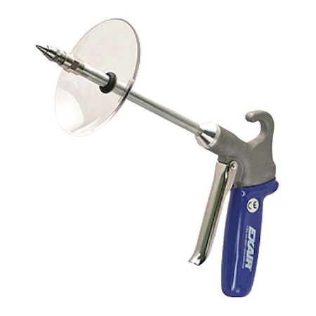 Exair Safety Air Gun, 13 CFM, 6" Ext, Shield, Max. dBA: 80 1280SS-6-CS