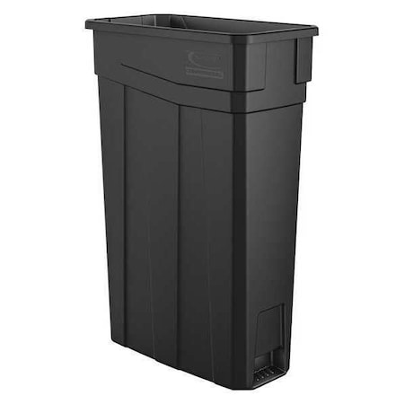 Suncast Commercial 23 gal. Polymer Rectangular Trash Can, Black TCN2030BK