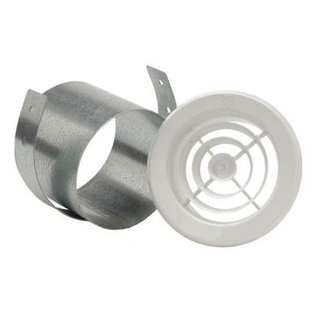 Soler & Palau Fixed Plastic Grill, w/Steel Collar, 4" PG-100