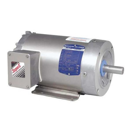 Baldor-Reliance Three-Phase Washdown Motor, 1 hp HP, 56C Frame, 230/460V AC Voltage, 1,770 RPM Nameplate RPM CESWDM3546