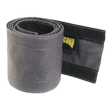 Safcord Cable Protector, 6 ft L, 4 in W, 1 Channel, Nylon, Gray PLS875-GY