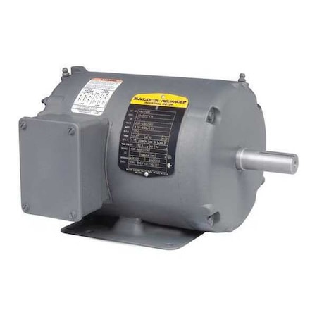 Baldor-Reliance Three-Phase AC Induction Motor, 1/3 HP, 48 Frame, 230V AC, 460V AC Voltage, 3,450 Nameplate RPM M3457