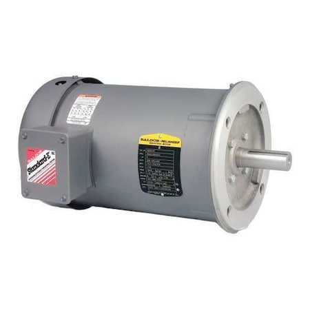 Baldor-Reliance Three-Phase AC Induction Motor, 1/2 HP, 56C Frame, 208V AC, 230V AC, 460V AC Voltage VNM3538