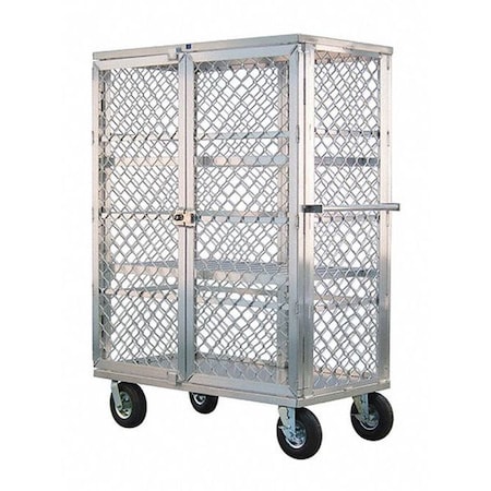 New Age Industrial Cage, Security, 3-Shelf, 27" x 49" x 69" 99475