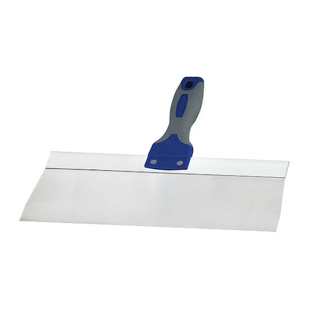 Warner ProGrip 12" Drywall Taping Knife, Stainless Steel, Soft Grip Handle 10922