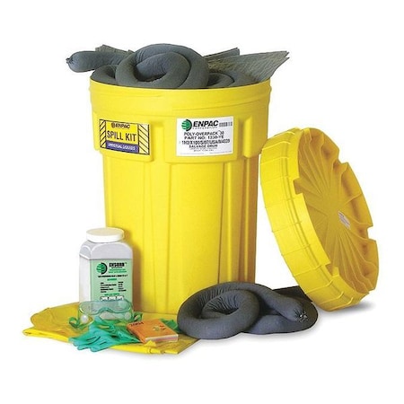 Enpac Salvage Drum Spill Kit, Universal, 30 gal. 1330-YE