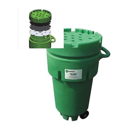 Enpac Water Scrubber Refill, Wheeled, 50 gal. 4350-WS-RF