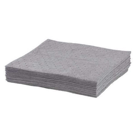 Enpac Sorbent Pad, Universal, Gray, 100 PK ENP UPB100H