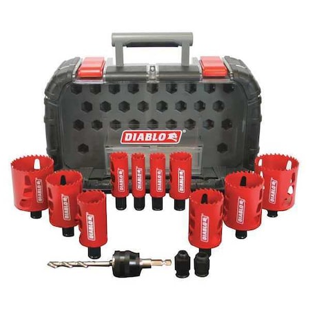 DIABLO Holesaw Set, General Purpose, 14 pcs. DHS14SGP