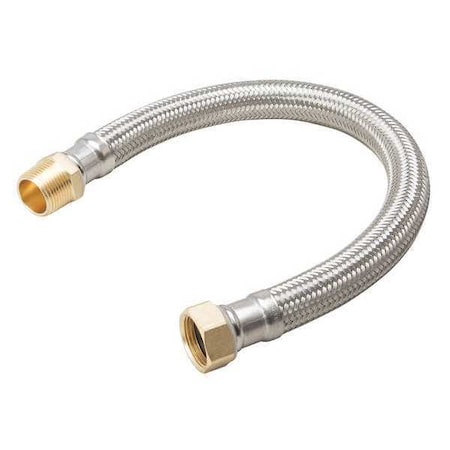 Proline Series Water Heater Connect, 18 Ss 3/4 Mip x 3/4 Fip PK8 496-237