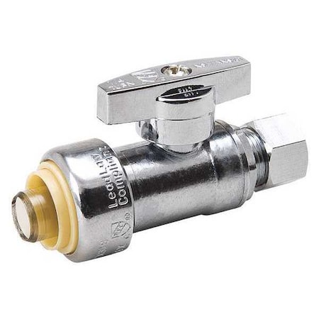 Pro-Line Straight Stop Valv 1/2 Push Fit x 3/8 Od PK10 191-932HC