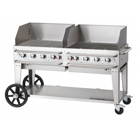 Crown Verity Rental Grill Wind Guard Package, LP, 60" RCB-60WGP
