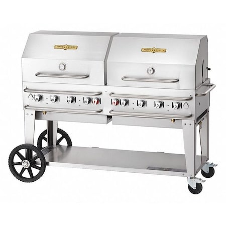 CROWN VERITY Rental Grill Roll Dome Package, SI, 60" RCB-60RDP-SI