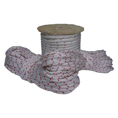 All Gear Climbing Line, White/Red, 12 Strand AG12SP12600RW