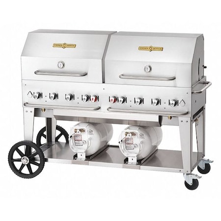 Crown Verity Club Grill Roll Dome Package, LP, 60" CCB-60RDP