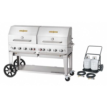 Crown Verity Cart Grill Roll Dome Package, LP, 60" MCC-60RDP