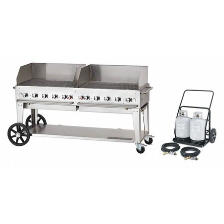 Crown Verity Cart Grill Wind Guard Package, LP, 72" MCC-72WGP