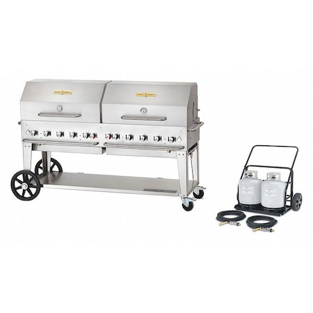 Crown Verity Cart Grill Roll Dome Package, LP, 72" MCC-72RDP