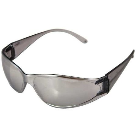 Deltaplus Boas, Safety Glasses, Anti-Scratch, Indoor/Outdoor Mirror Lens, Clear Frame 15308