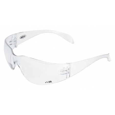 Deltaplus IPROTECT Readers, Bifocal Safety Glasses, Anti-Scratch, Clear Lens 17990