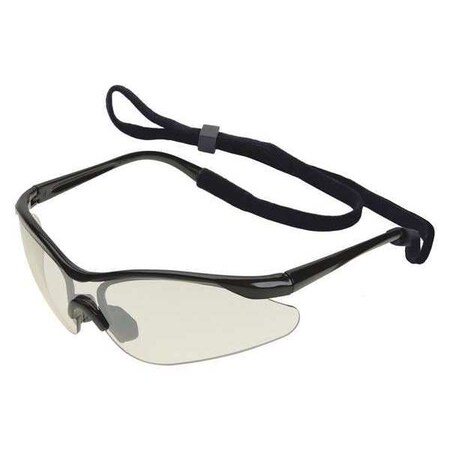 Erb Safety MALTESE, Safety Glasses, Scratch-Resistant, I/O Mirror Lens, Black Frame 16857